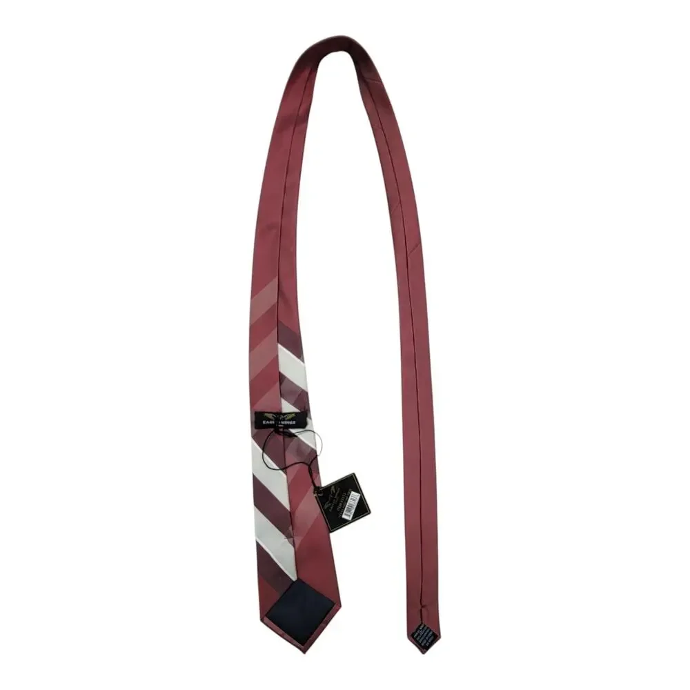 Eagles Wings Texas A&M Aggies Necktie Mens Maroon Plaid Striped Tie NWT